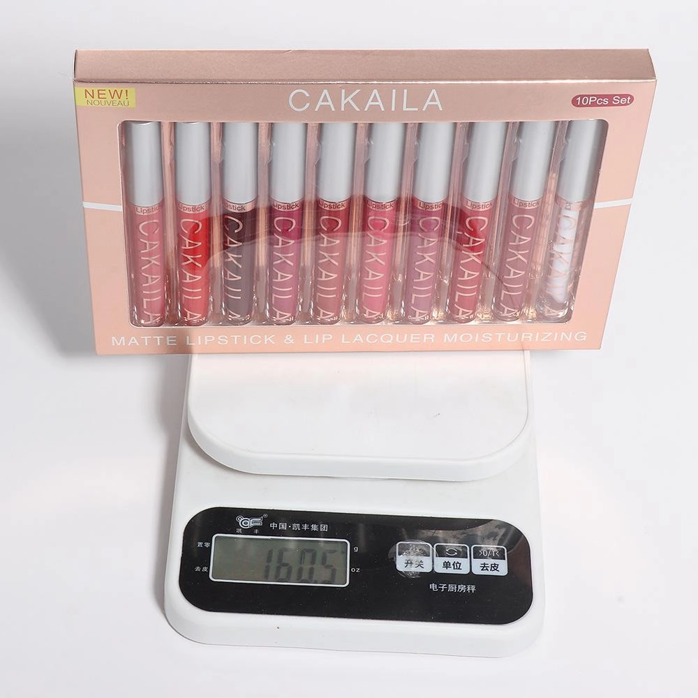 10pc Set Matte Lipgloss Liquid Lipstick Makeup Sets
