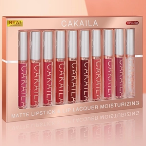 10pc Set Matte Lipgloss Liquid Lipstick Makeup Sets