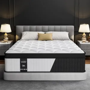12 Inch Mattress Queen Size- 2025 Upgraded Hybrid Cooling Gel Memory Foam & Pocket Coils, Medium Firm Mattress in a Box for Back Neck Pain Relief, Motion Isolation, Edge Support, CertiPUR-US Certified