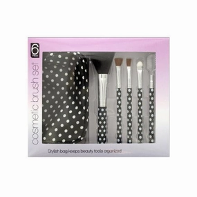 12 ( Case Stylish with Personalized service Cosmetic Dot Set Polka Bag of Brush ) On-budget