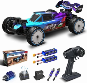 1/12 Brushless RC Cars for Adults,Max 50mph Off-Road All Terrain Truck,4WD RC Buggy with 2.4 GHz Remote Contro and Two 3S 2200mAh Batteries,20W Fast Charging,RTR 4X4 Electric RC Cars