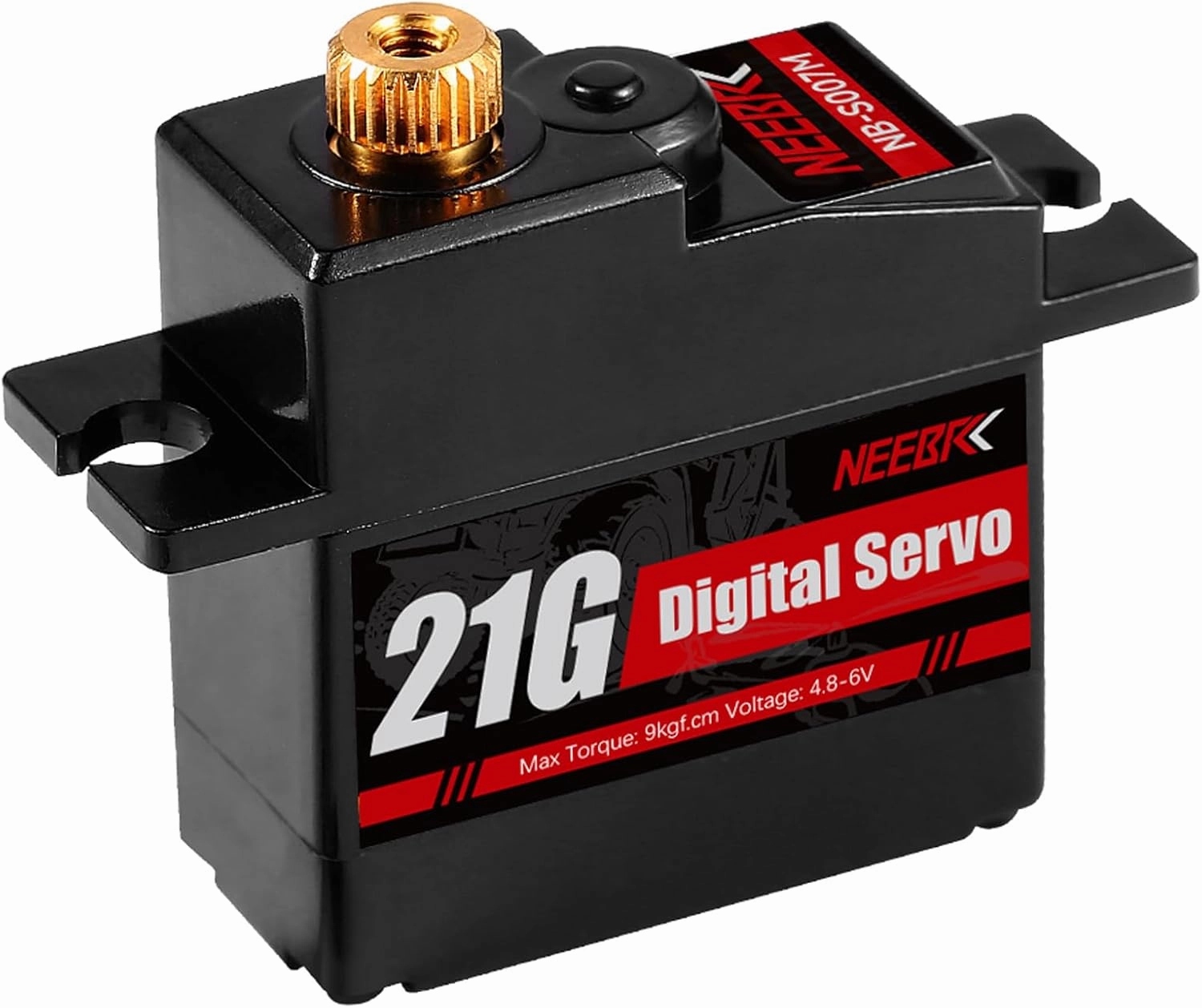 21G Micro Servo Motor,Digital Mini Servo High Torque with 25T Arm for 1/14 1/16 RC Crawler Car Upgrade Servo Parts Model Boat Airplane Robot (1PCS with arm)