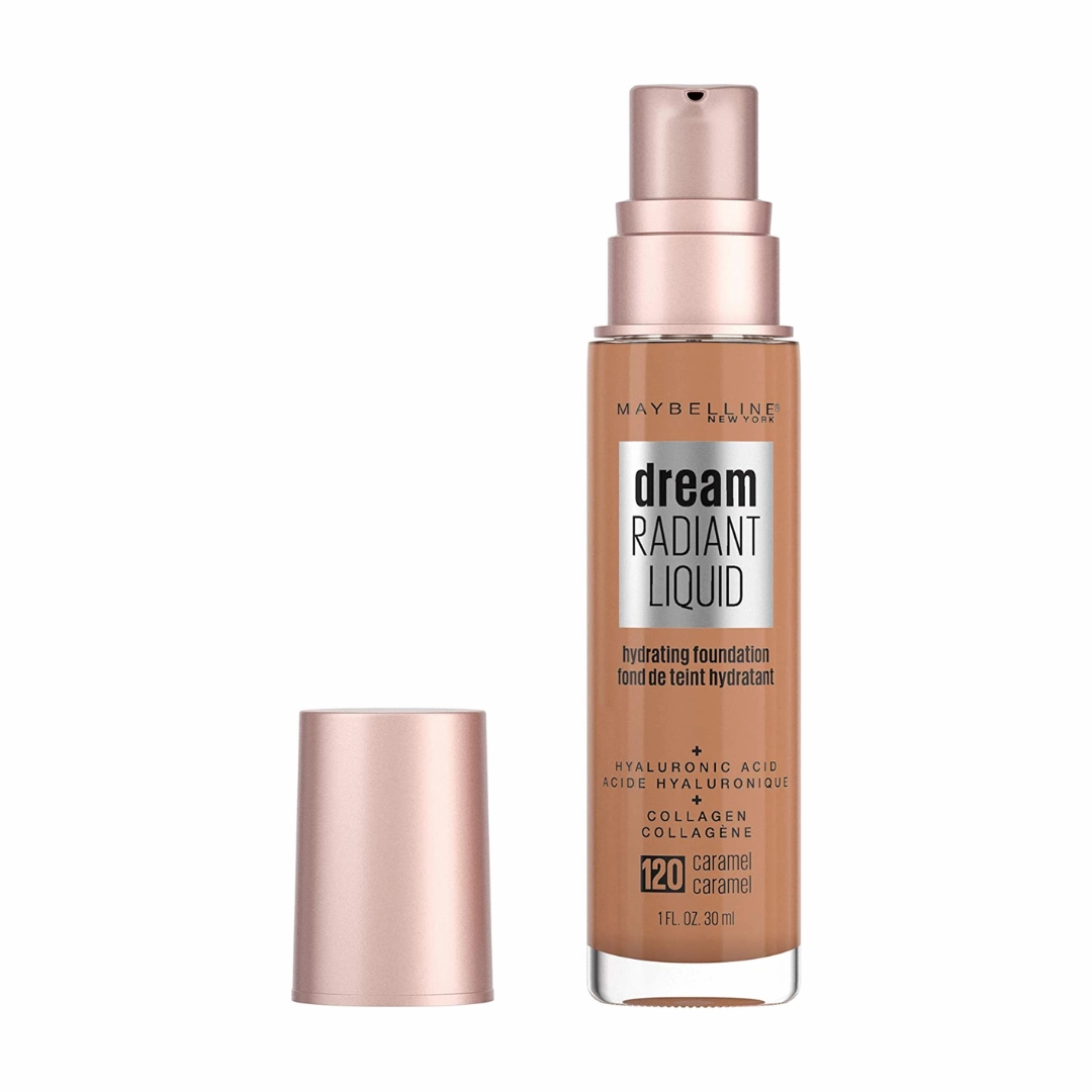 2x Maybelline Dream Radiant Liquid Hydrating Foundation with Hyaluronic Acid 120 Caramel