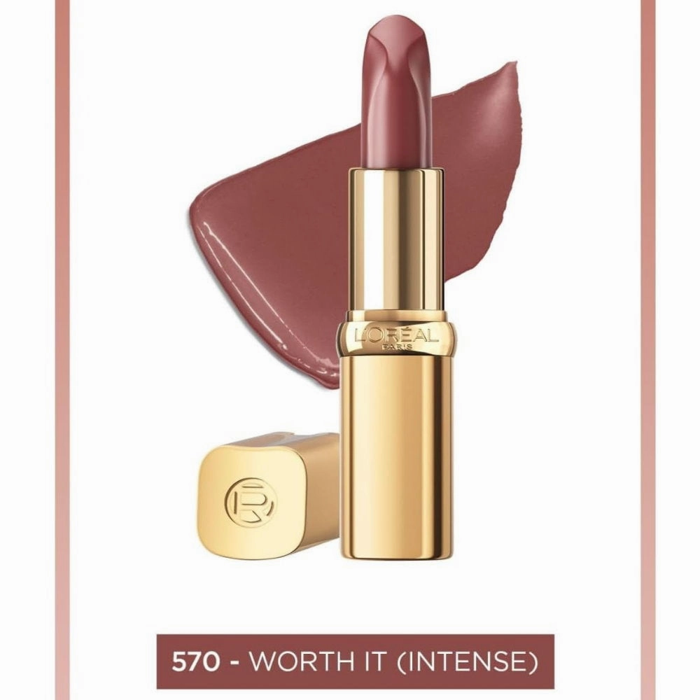 3x L'Oreal Paris Color Riche Satin Nude Intense Lipstick 570 Worth It Intense