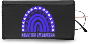 ADHA Awareness Orange Rainbow Hearts Sunglasses Case Eyeglasses Eyewear Reading Glasses Hard Holder