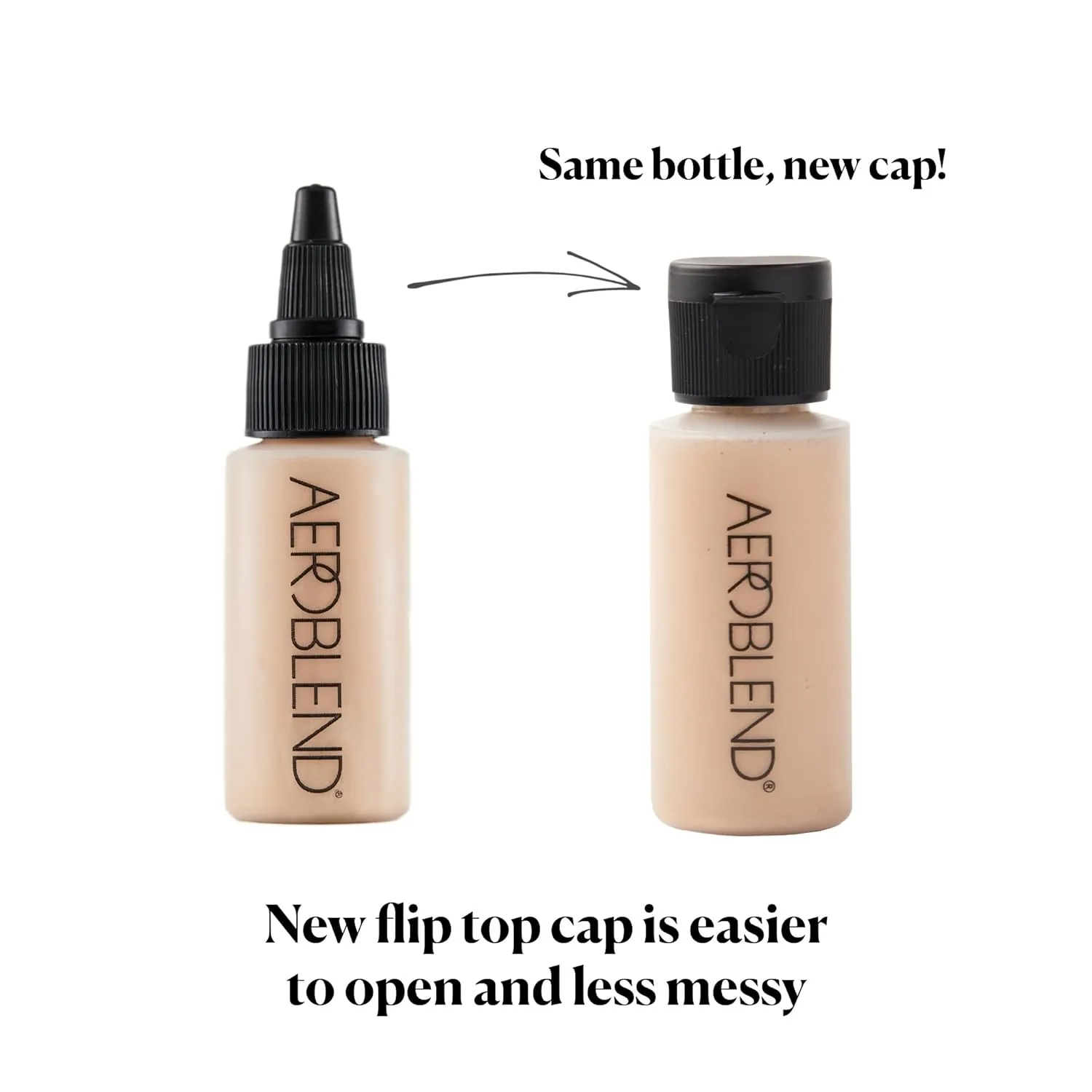AEROBLEND Airbrush Foundation Makeup (N30) Professional, Water-Based, Buildable, Long-wearing, For all skin types, 1 oz