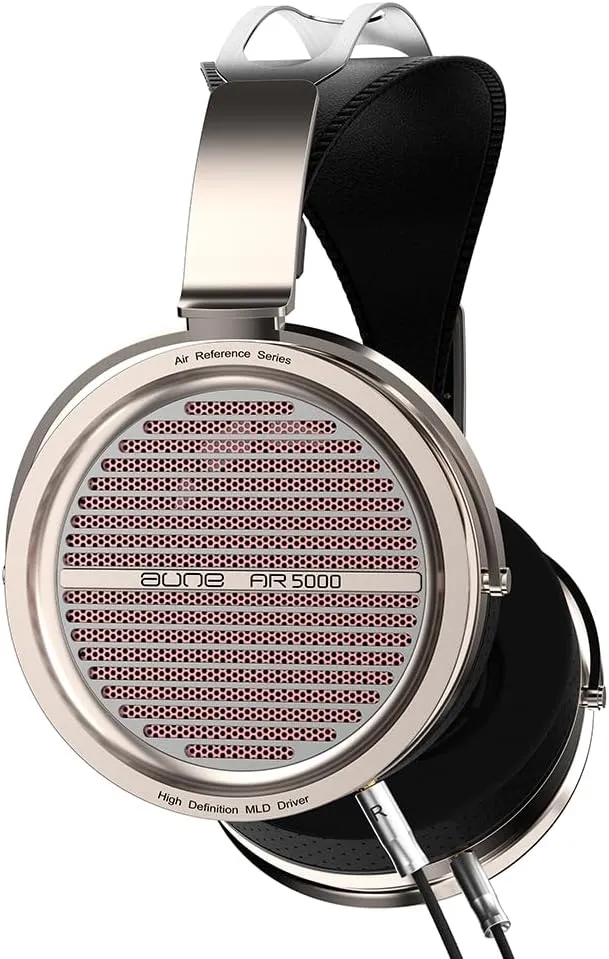 Aune AR5000 Full-Size Open-Back Headphones with MLD Driver, Dynamic Driver, Detachable Cable, Over-Ear HiFi Hi-Res Audiophile Headphones for HiFi System, Home Audio, DAP