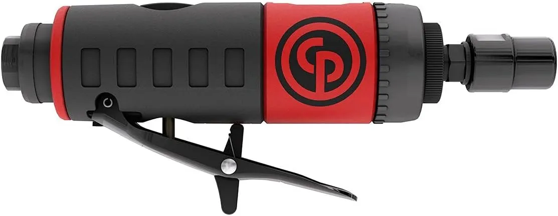 Chicago Pneumatic CP7405 - Air Straight Die Grinder Tool, Welder, Woodworking, Automotive Car Detailing, Stainless Steel Polisher, Heavy Duty, 1/4 Inch (6 mm), 0.34 HP / 250 W, 28000 RPM