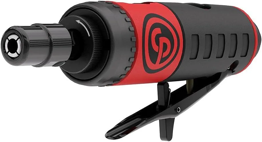 Chicago Pneumatic CP7405 - Air Straight Die Grinder Tool, Welder, Woodworking, Automotive Car Detailing, Stainless Steel Polisher, Heavy Duty, 1/4 Inch (6 mm), 0.34 HP / 250 W, 28000 RPM