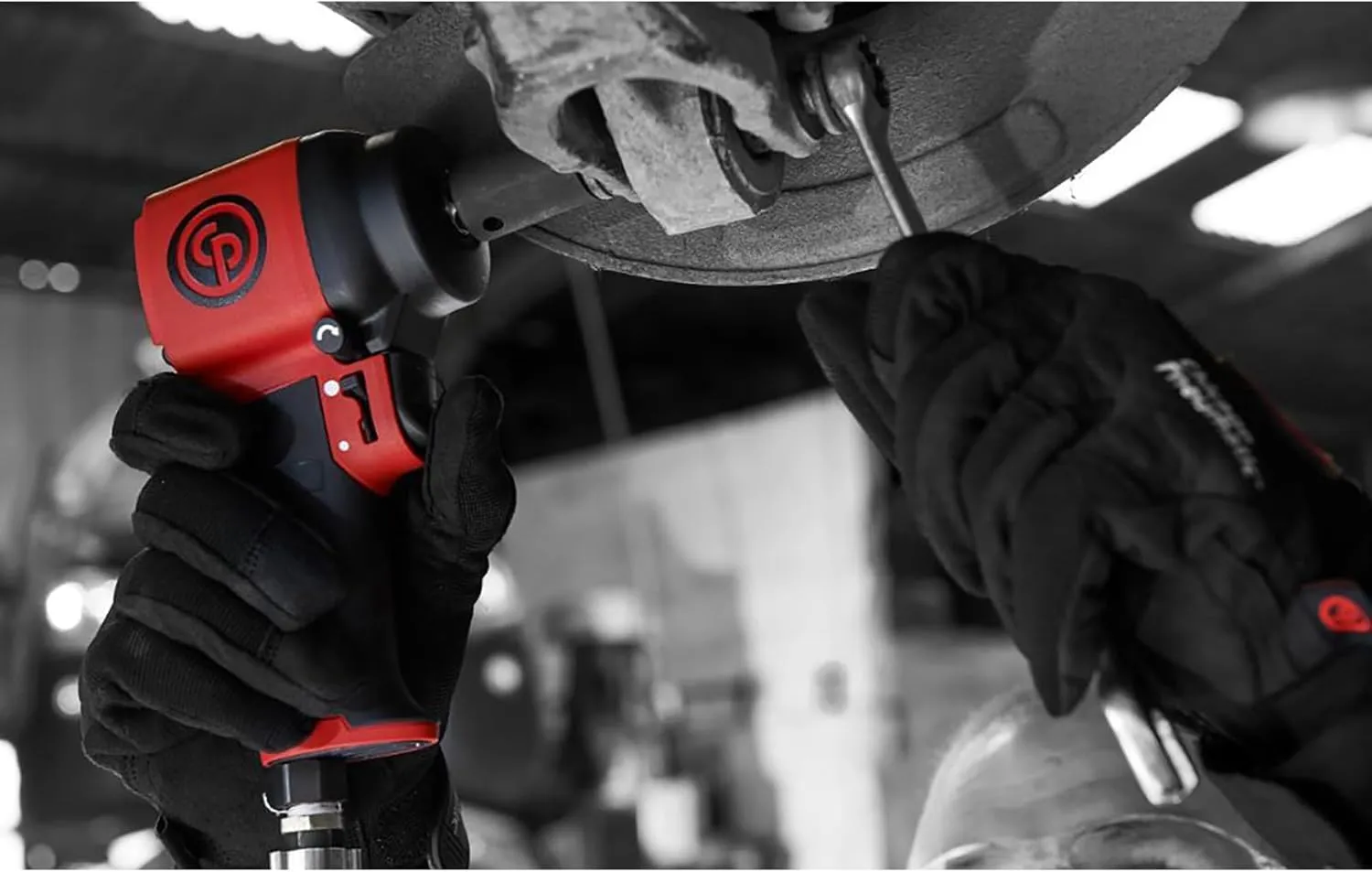 Chicago Pneumatic CP7732C - 1/2 Inch Air Impact Wrench, Pistol Handle, Max Torque Reverse Output 461 ft. lbf / 625 Nm, 9410 RPM, Single Hammer, Industrial Tool, Automotive