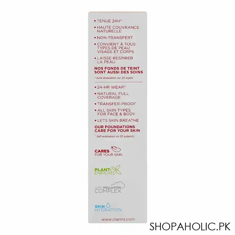 Clarins Paris Everlasting Long-Wearing & Hydrating Matte Foundation, 112.5W Caramel