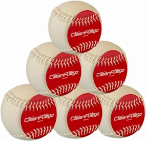 CleanFuego® Starter 6 Pack – Baseball Leather Spinners Pitching Training Spin Training Throwing Tool