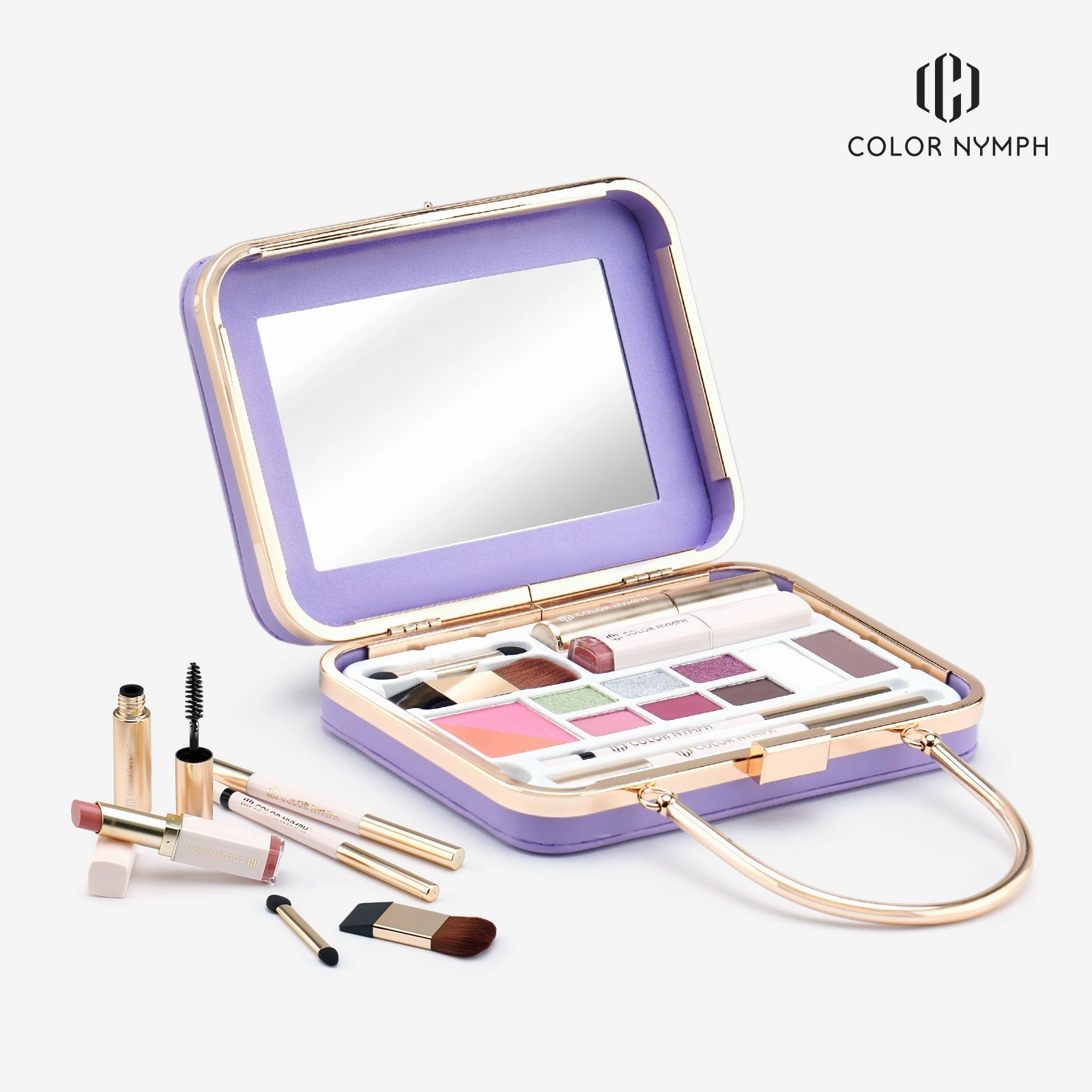 Color Nymph All in One Makeup Kit for Beginners, Cute Makeup Kit for Girls and Teens includes Eyeshadows, Mascara, Lipstick, Eyebrow Pencil…