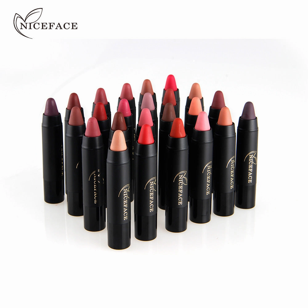 Cosmetics Matte International tracking Lips Gloss Lasting Up Lip Niceface Waterproof Clear guidance Crayons 24pcs/set Make Nude Long Lipsticks Lipstick Women Pen