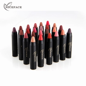 Cosmetics Matte International tracking Lips Gloss Lasting Up Lip Niceface Waterproof Clear guidance Crayons 24pcs/set Make Nude Long Lipsticks Lipstick Women Pen