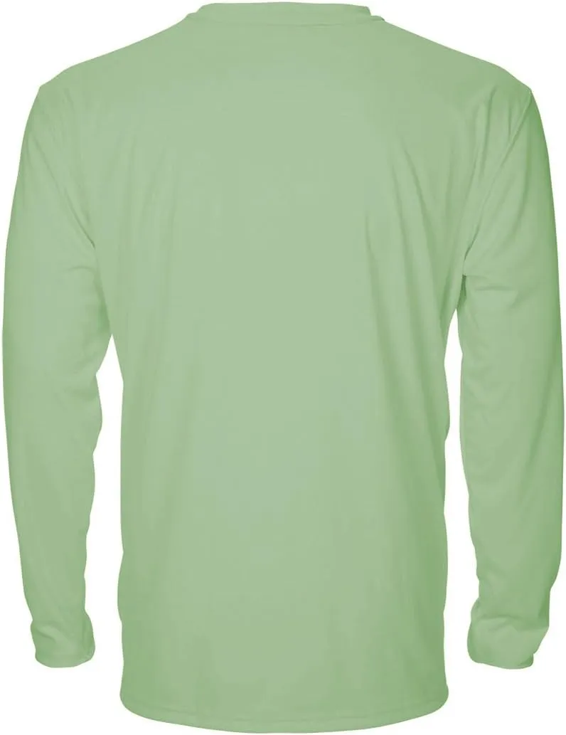 Denali Men's Marlin Logo Tournament Teaser UPF 50  Long Sleeve T-Shirt, UV Protection, Quick Dry Fisherman's Shirt
