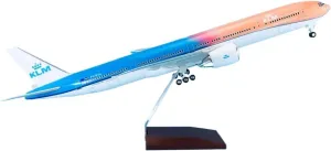 Diecast Plane Model 1:185 for B777-300er KLM Diecast ABS Aircraft Model with Wheels for Collections