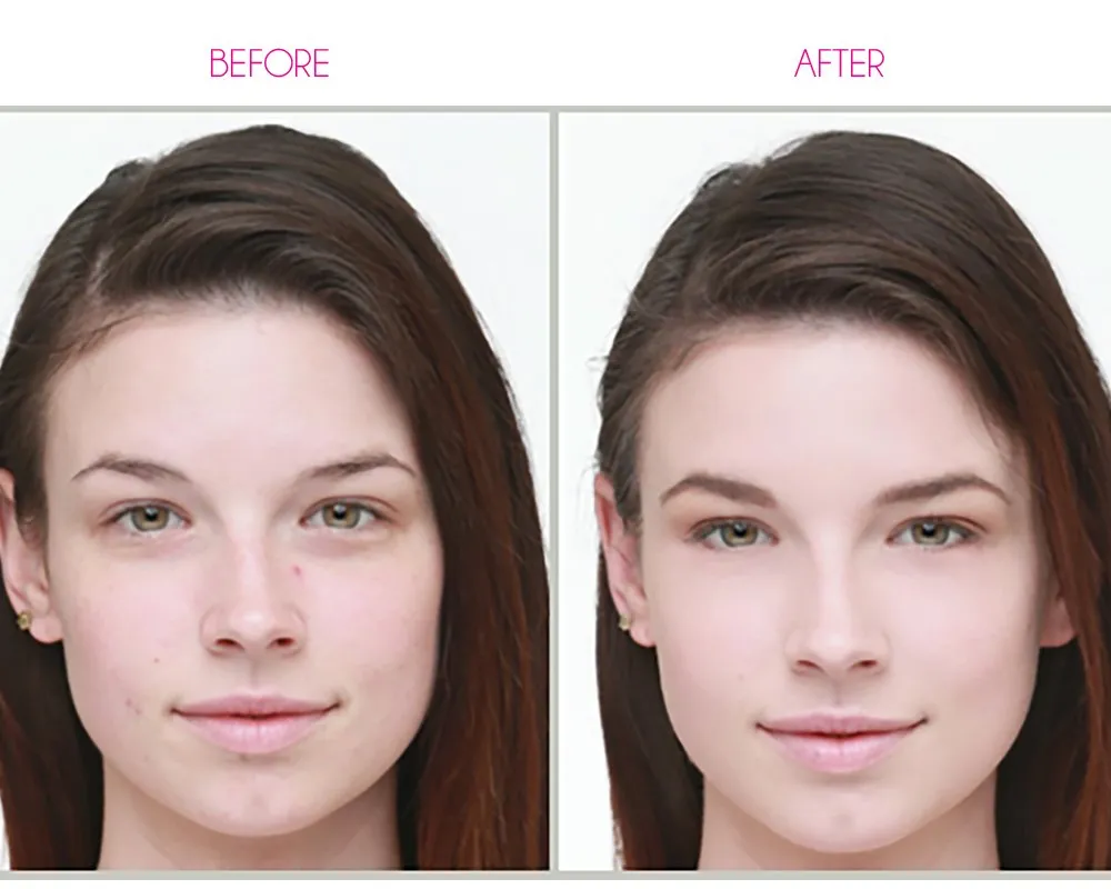 Dinair Airbrush Makeup Foundation | Dark Brown | GLAMOUR: Natural, Light coverage, Matte 1/2oz