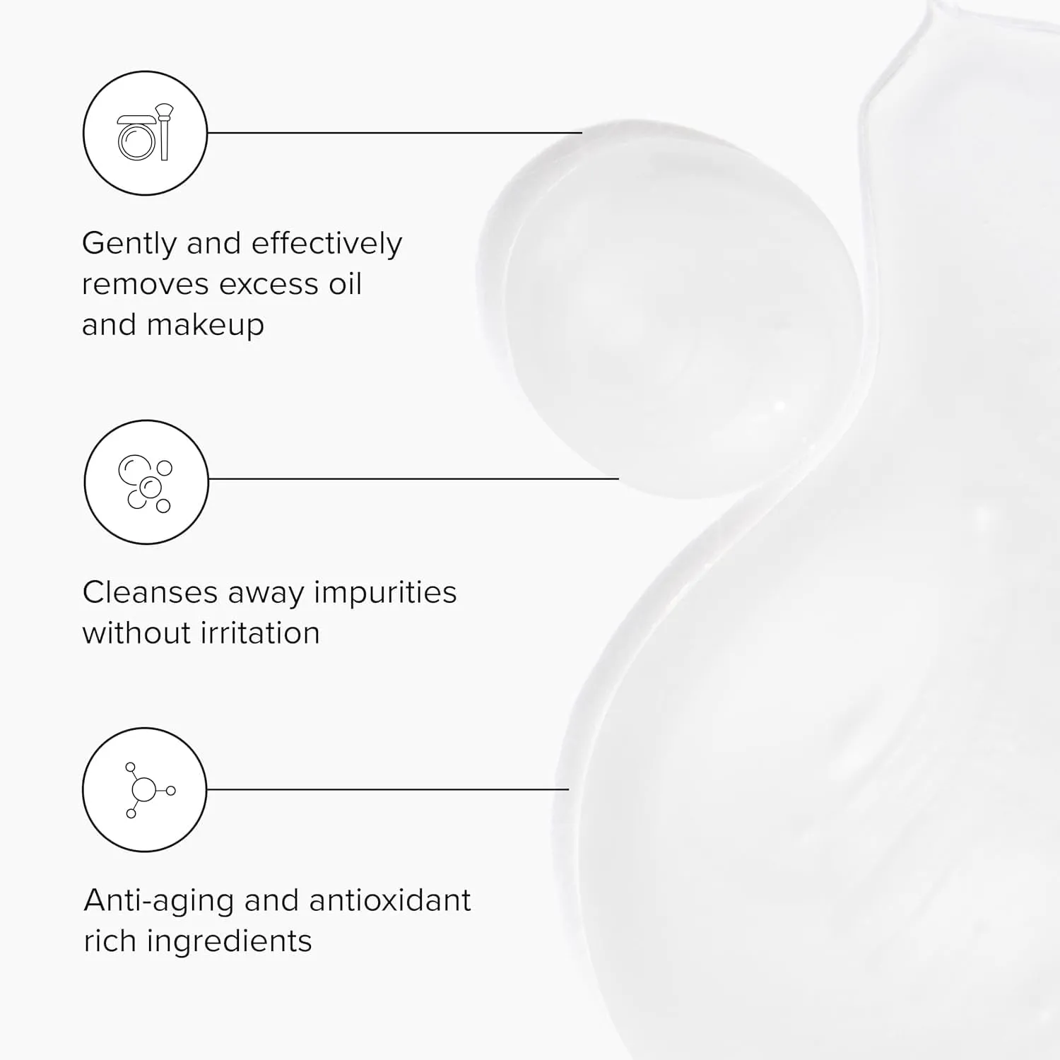 DRMTLGY Essential Facial Cleanser - Gentle Face Cleanser and Face Wash for Women and Men with Anti-Aging Peptides & Hyaluronic Acid. 6.9 fl oz