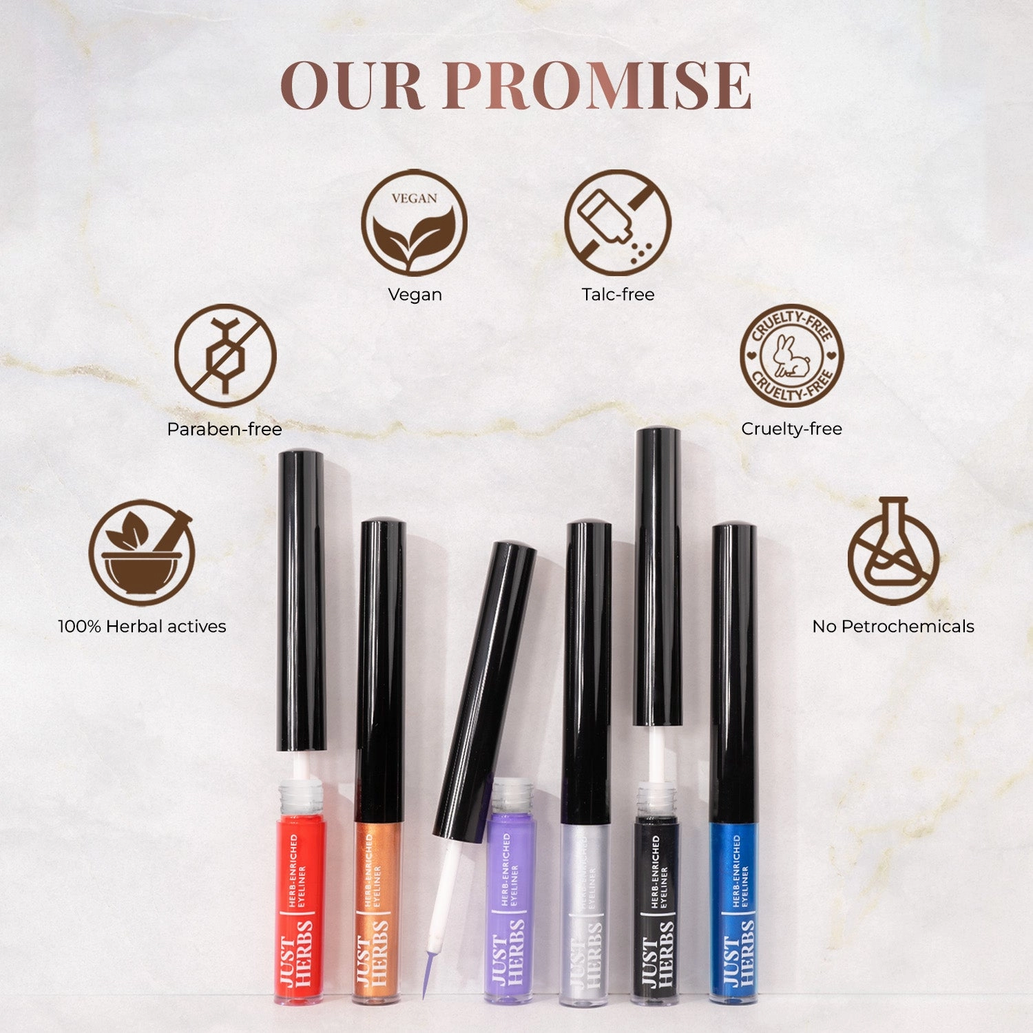Eclectic Blue: Herb-Enriched Waterproof Eyeliner Organic with Jojoba Oil & Vitamin E