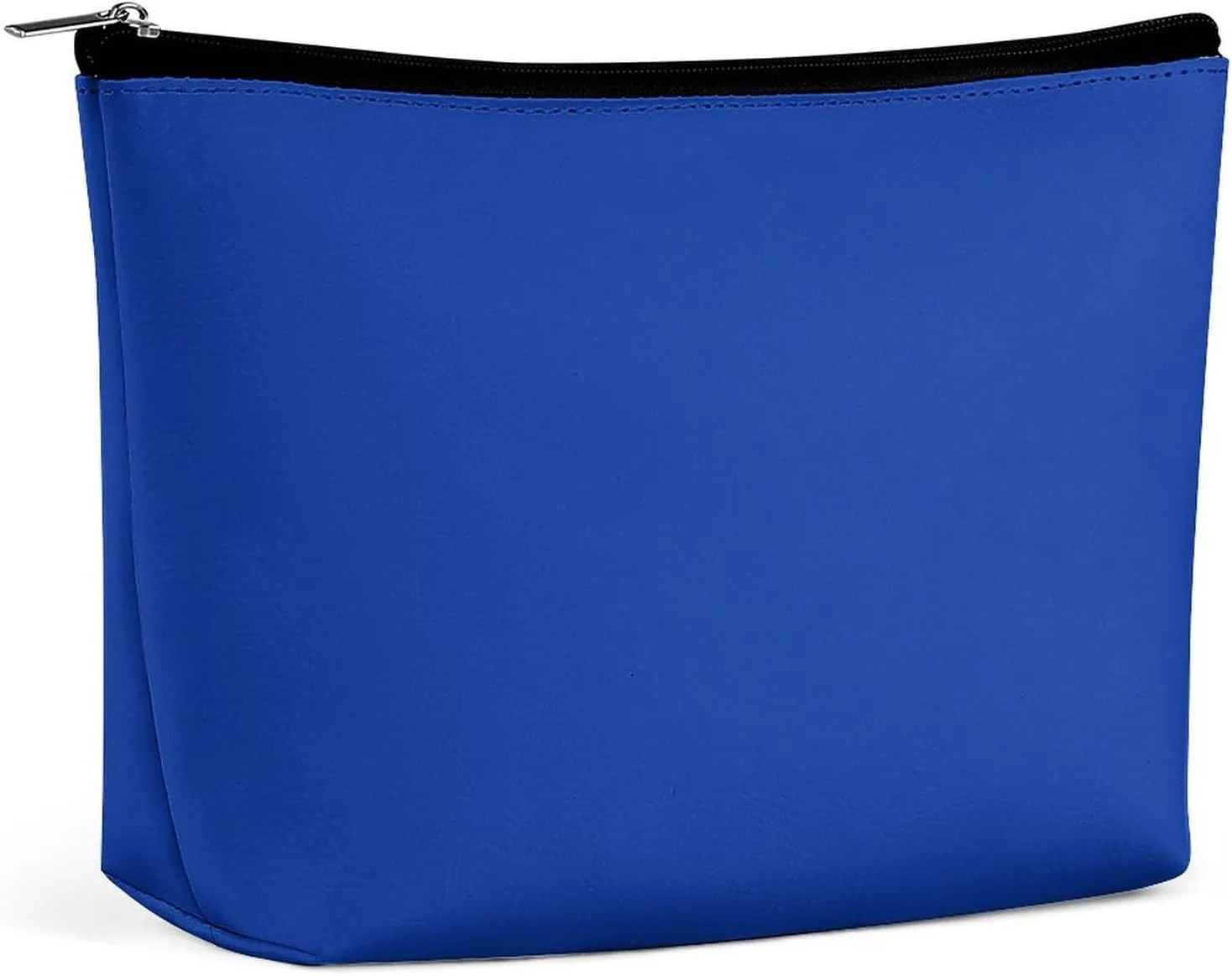 Elegant Makeup Bag, Cobalt Blue Solid Color Elegant Cosmetic Bag Large Capacity Pouch Portable Organizer for Men & Women