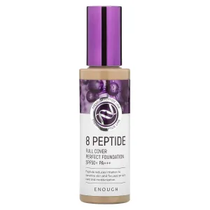 Enough 8 Peptide, Full Cover Perfect Foundation, SPF 50  PA   , #23, 3.53 oz (100 g)