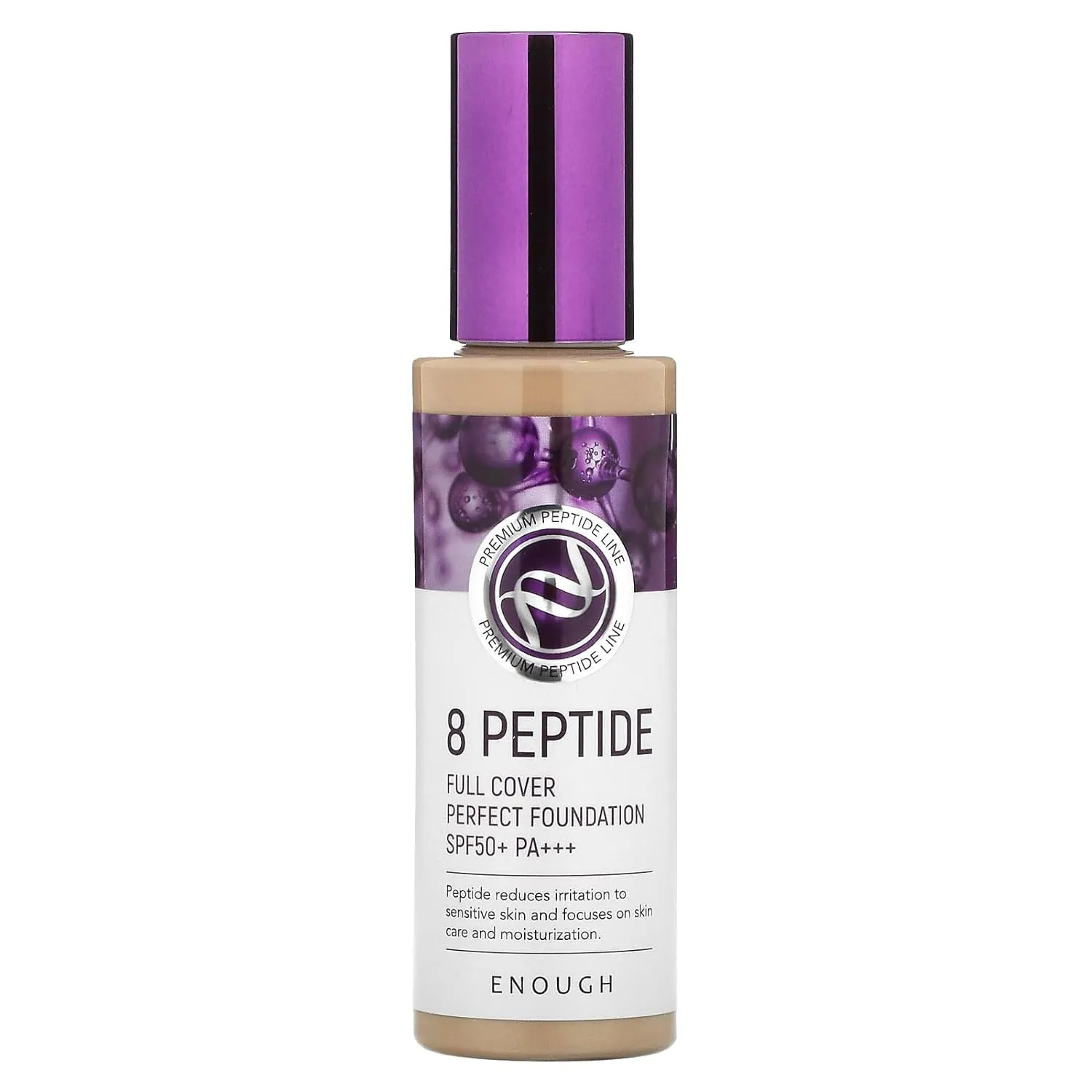 Enough 8 Peptide, Full Cover Perfect Foundation, SPF 50  PA   , #23, 3.53 oz (100 g)