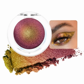 evpct Rose Red Gold Duochrome Chameleon Chrome Multichrome Eyeshadow Makeup Palette Women, Metallic Holographic Glitter Sparkle Shimmer Loose Eyeshadow Eye Shadow Palette Makeup, Highly Pigmented
