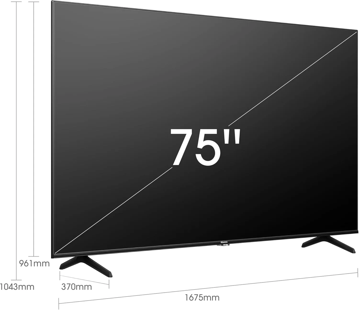 Hisense 75” Class U6 Series ULED 4K UHD Smart Fire TV (75U6HF, 2024) - QLED, Full Array Local Dimming, 600-Nit, Dolby Vision HDR 10 , HDMI 2.1, MEMC, 240 Motion Rate with VRR, Alexa Compatibility