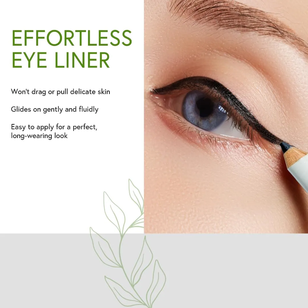 Honeybee Gardens Effortless Eye Liner Pencil in Blue Jeans, Rich Pigmentation, Smooth, Long-Wearing, Vegan, Gluten-Free
