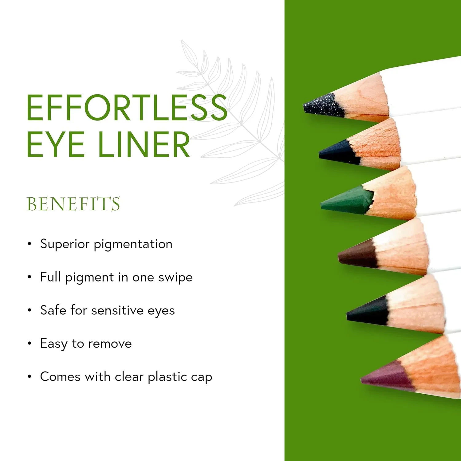 Honeybee Gardens Effortless Eye Liner Pencil in Blue Jeans, Rich Pigmentation, Smooth, Long-Wearing, Vegan, Gluten-Free