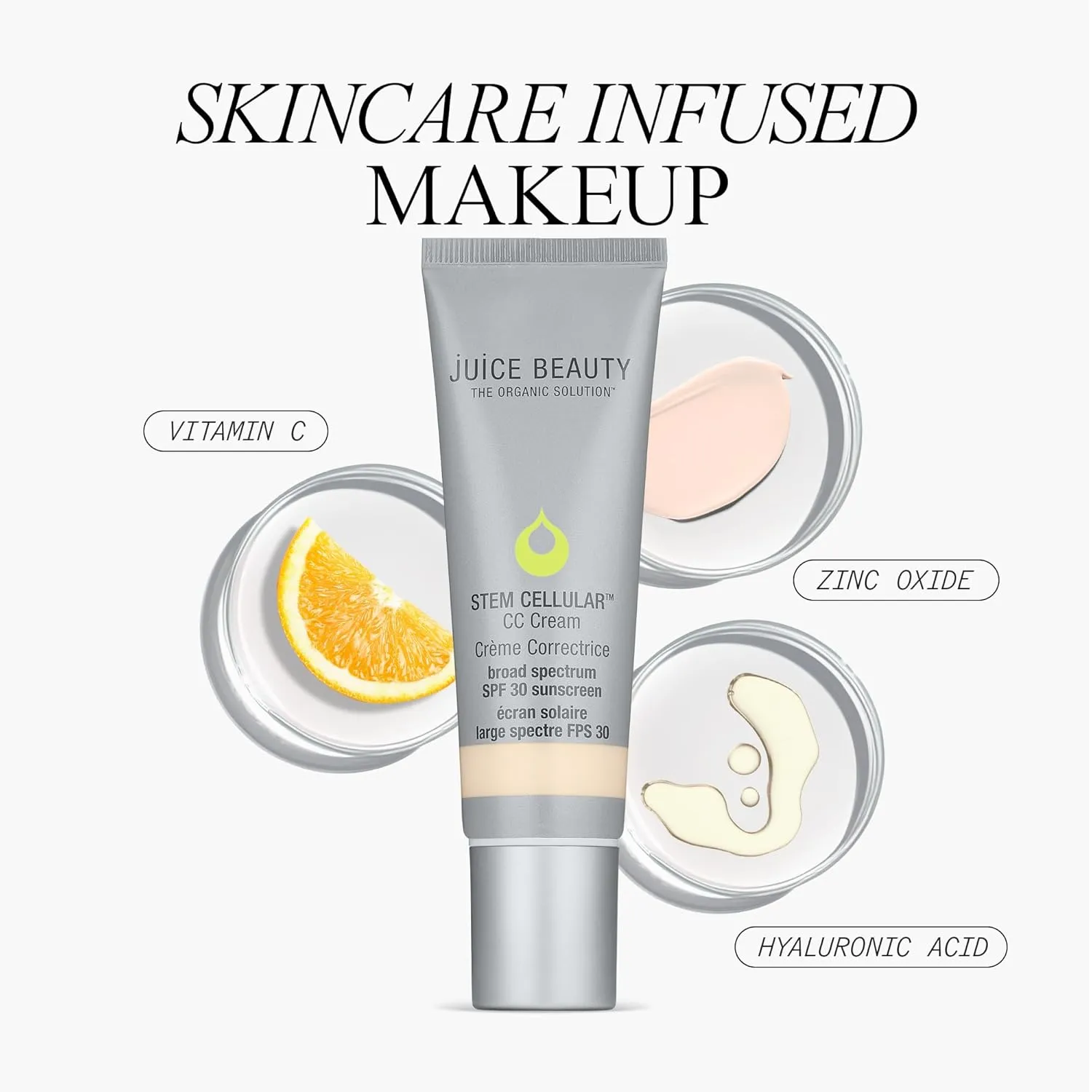 Juice Beauty Stem Cellular CC Cream SPF 30-50 mL - Provides Light Glowing Coverage - Vegan, Cruelty Free, Hydrating