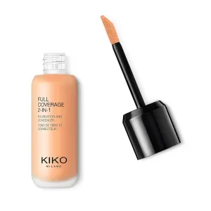 KIKO Milano Full Coverage 2-In-1 Foundation & Concealer 08 - Wb 40, 2 In 1 Foundation And Concealer, Superior Coverage