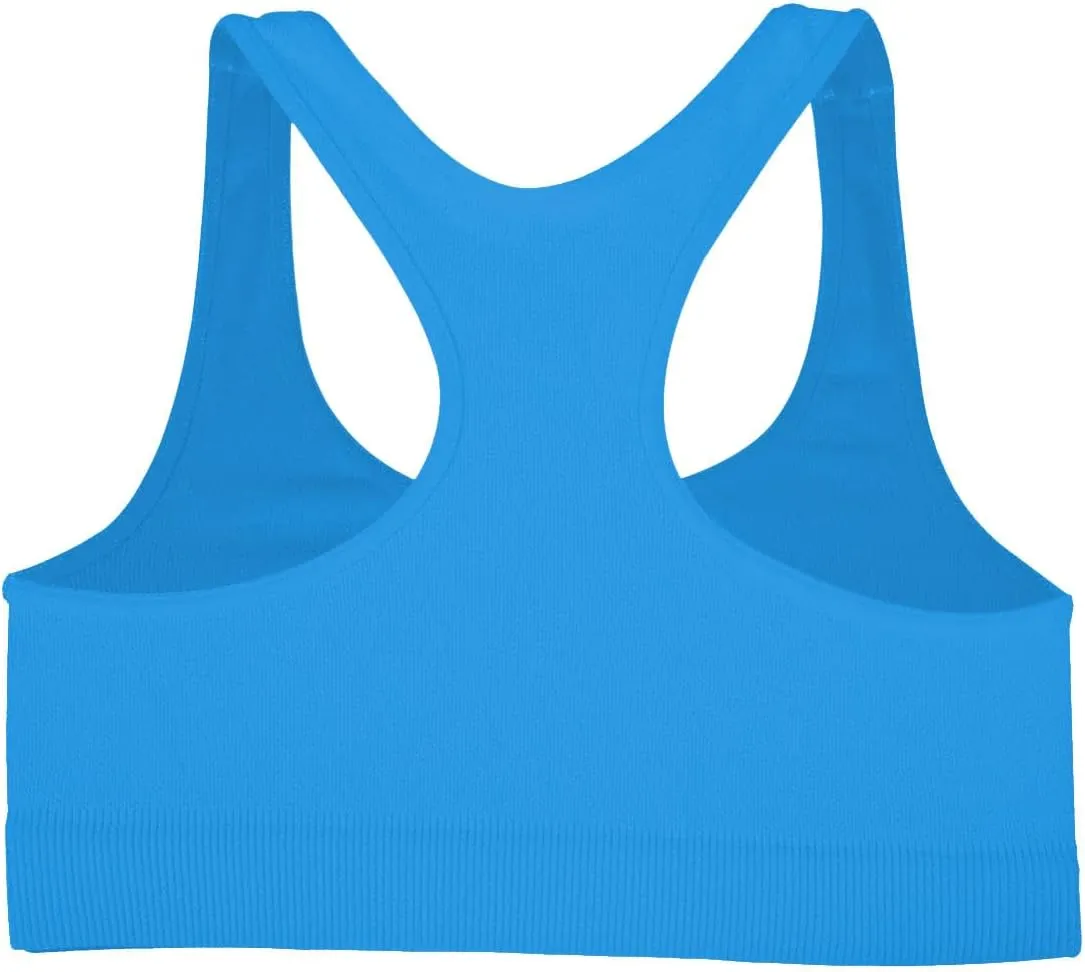Kurve Girl’s Stretchy Crop Racerback Undershirt Training Sports Bra, UV Protective Fabric, UPF 50 , Made in USA,