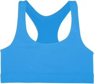 Kurve Girl’s Stretchy Crop Racerback Undershirt Training Sports Bra, UV Protective Fabric, UPF 50 , Made in USA,
