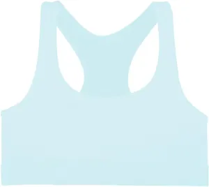 Kurve Girl’s Stretchy Crop Racerback Undershirt Training Sports Bra, UV Protective Fabric, UPF 50 , Made in USA,