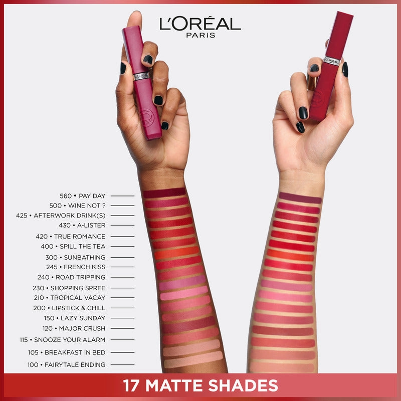 L'Oréal Paris Infallible Le Matte Resistance Liquid Lipstick - 200 Lipstick & Chill
