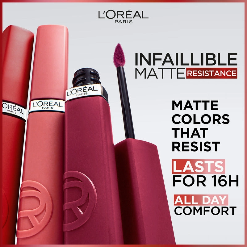 L'Oréal Paris Infallible Le Matte Resistance Liquid Lipstick - 300 Sun Bathing