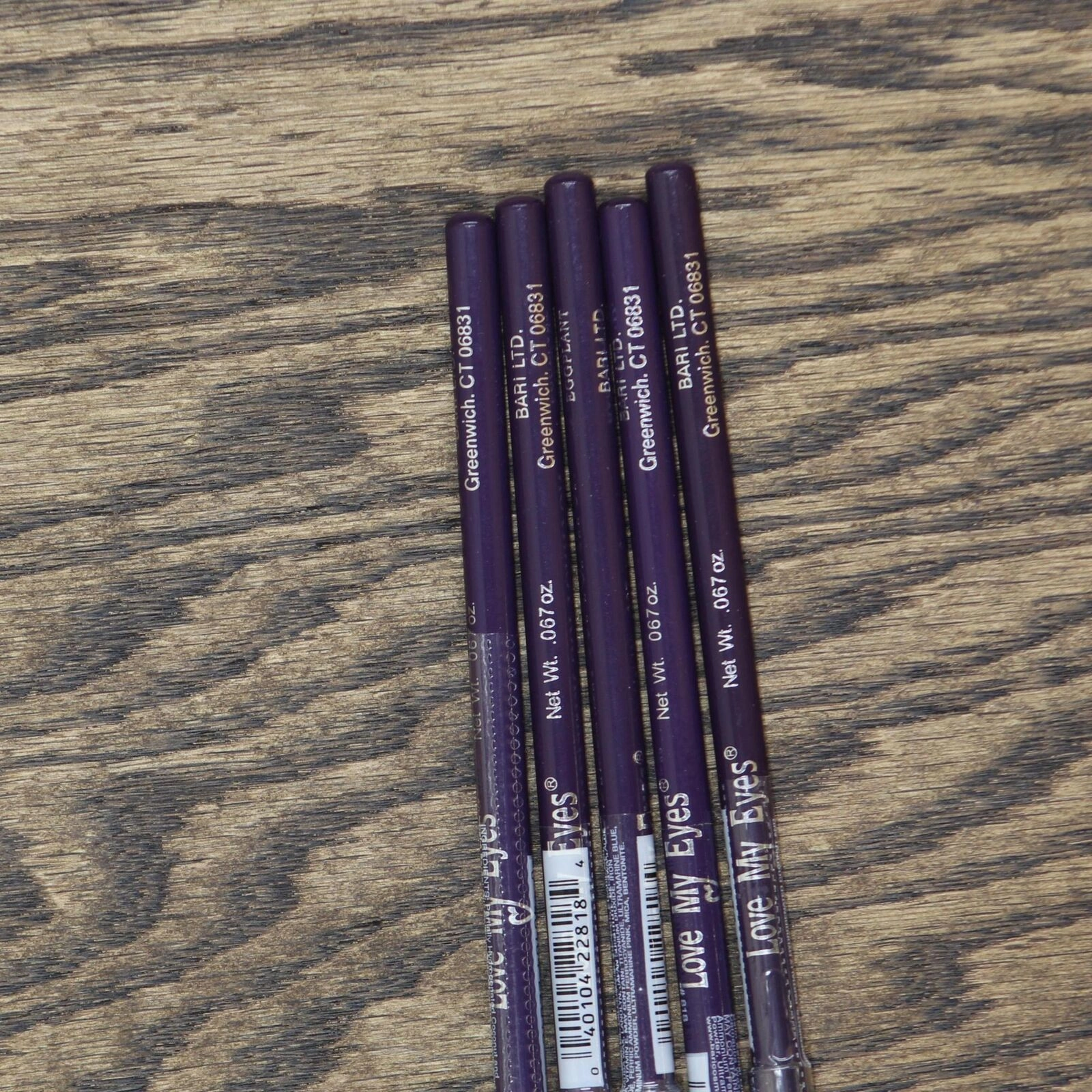 Love My Eyes 5-Pack Kohlkaujal Eyeliner Softcrayon Eggplant 818 Purple .067 oz.