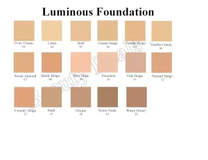 Luminous Foundation Radiant Finish Undetectable Coverage (Ivory Cream)