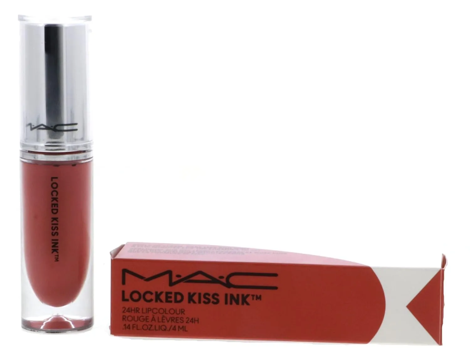 MAC Locked Kiss Ink 24HR Lipcolour Lipstick - 61 Mischief (Light Pinky Nude) - .14 fl oz / 4 mL