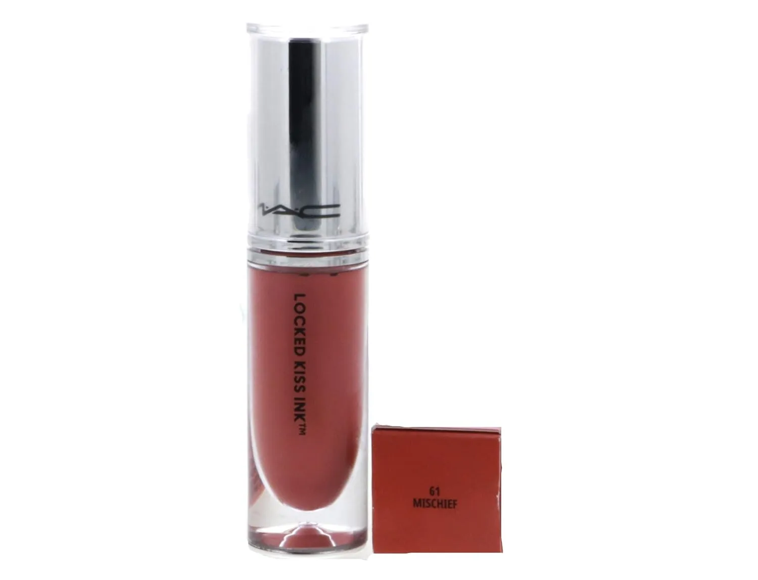 MAC Locked Kiss Ink 24HR Lipcolour Lipstick - 61 Mischief (Light Pinky Nude) - .14 fl oz / 4 mL