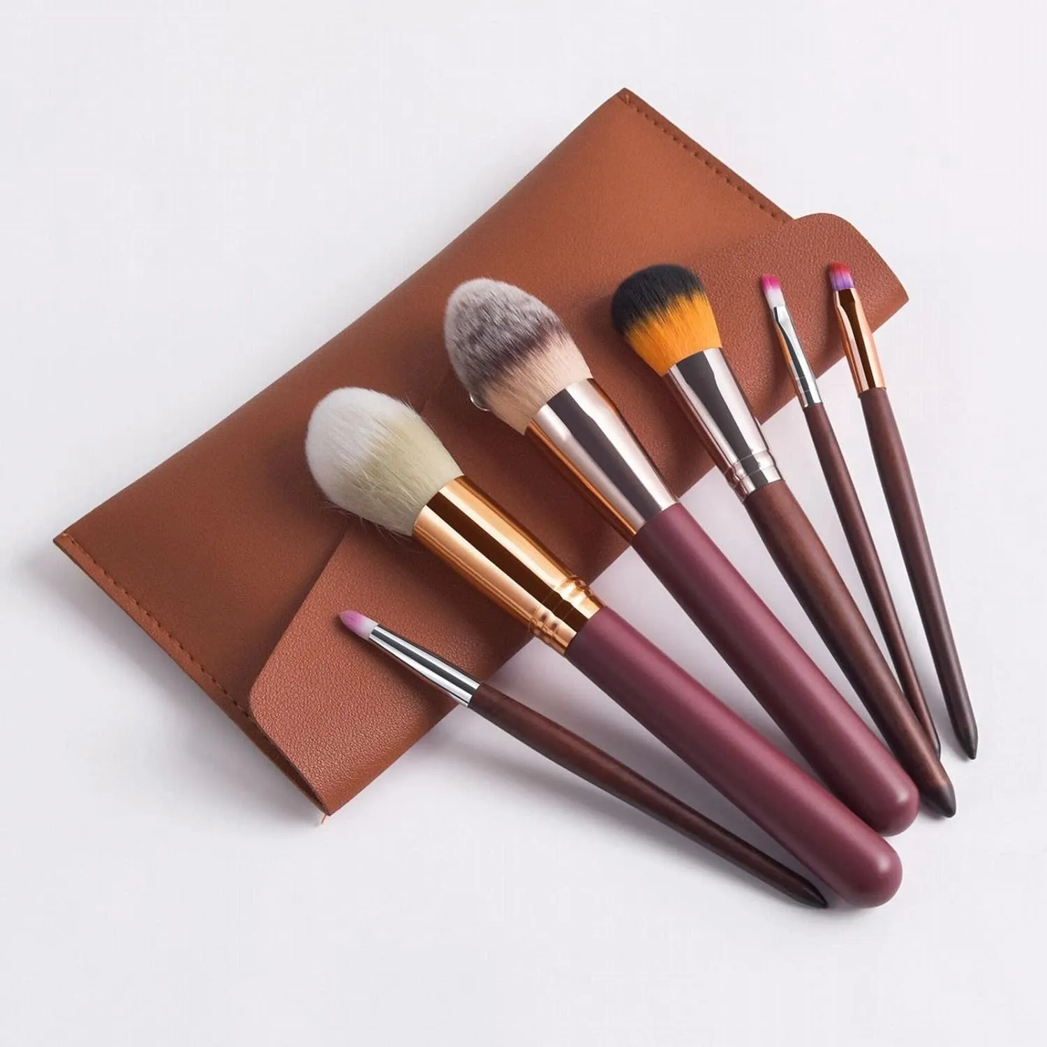 Makeup Set Advanced Synthetic Foundation Powder Eyeshadow Brush Set Beginner Makeup Brush Mini Set Beauty Makeup Brush Portable Makeup Soft Eye Eco(One Size,A)