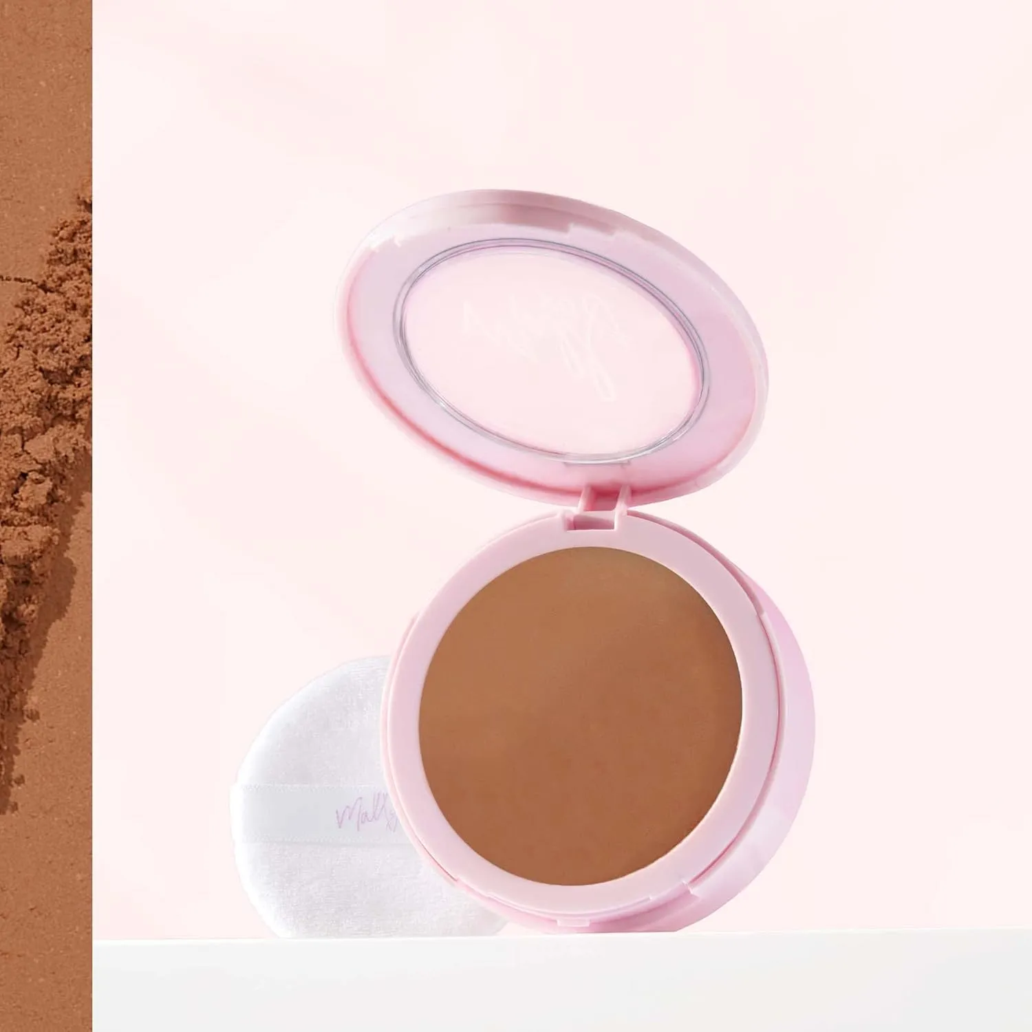 Mally Beauty Soft as Silk Powder Foundation - Rich - Buildable Light to Medium Coverage - Lightweight Matte Finish