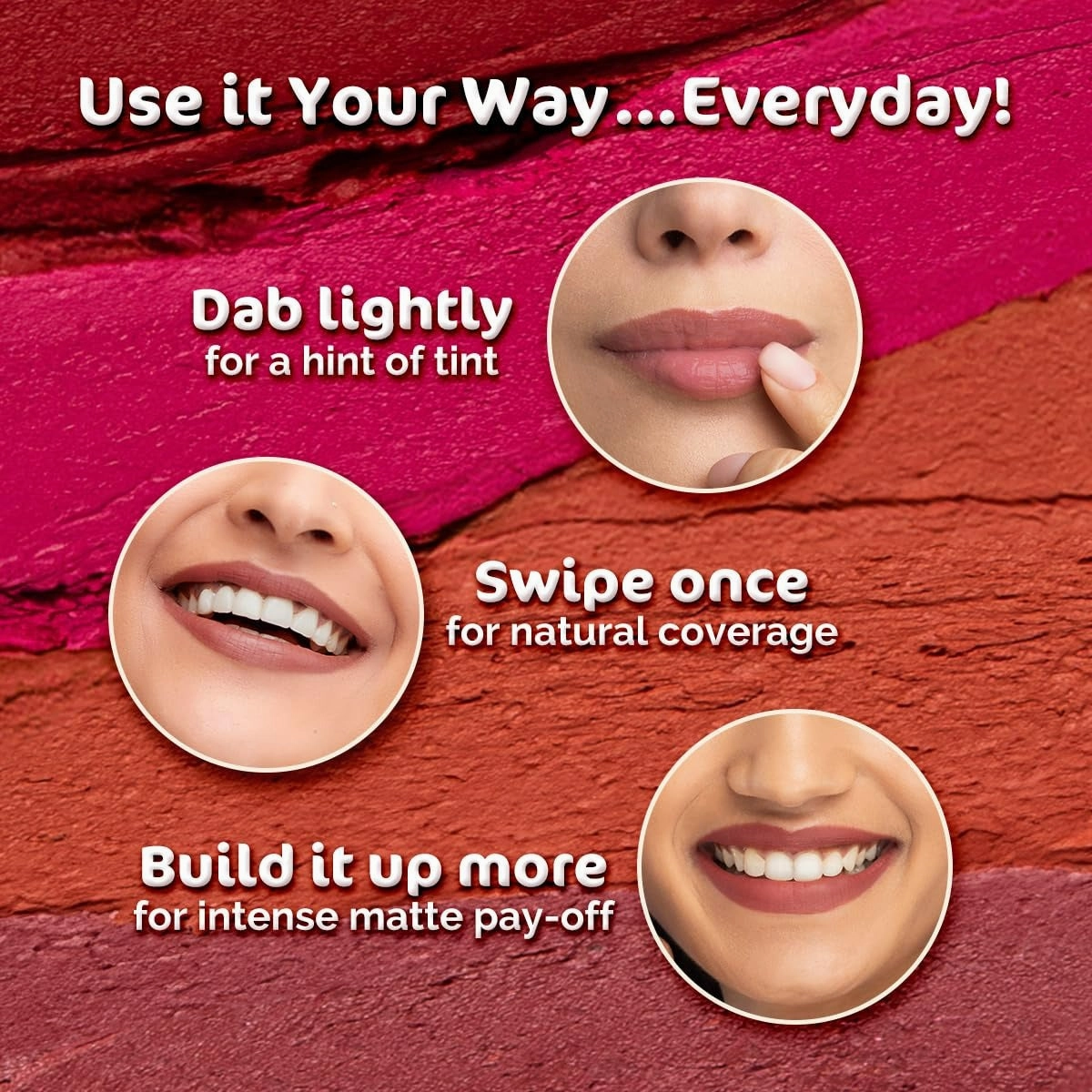 Mamaearth Moisture Matte Long Stay Lipstick-Bubblegum Nude