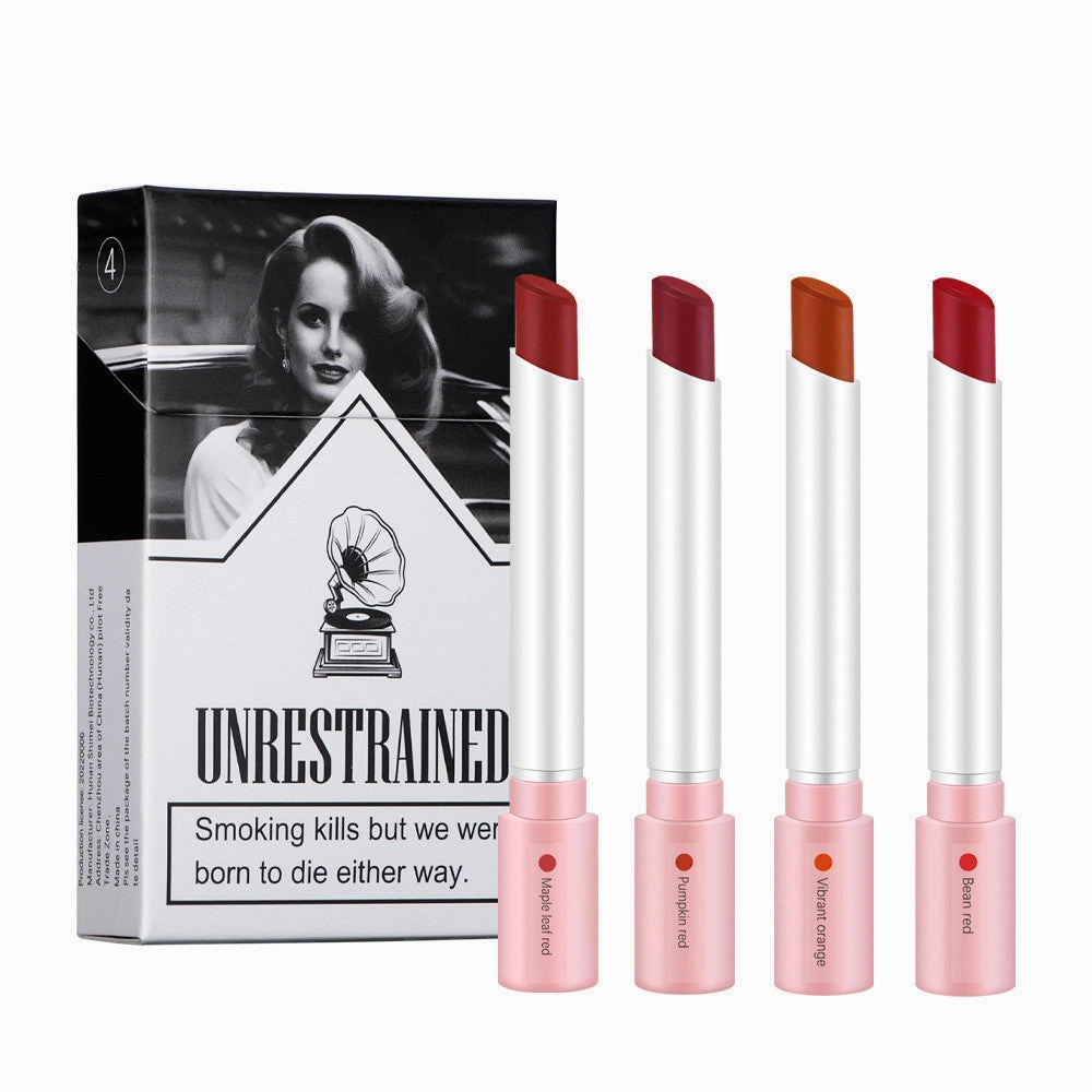Matte Cigarette Tube Lipstick Set For Women