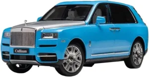 Metal Vehicles Toys 1:18 for Rolls-Royce Cullinan Cullinan BB Blue Alloy Full Door Decorative Car Model Indoor Display Home Or Office Décor