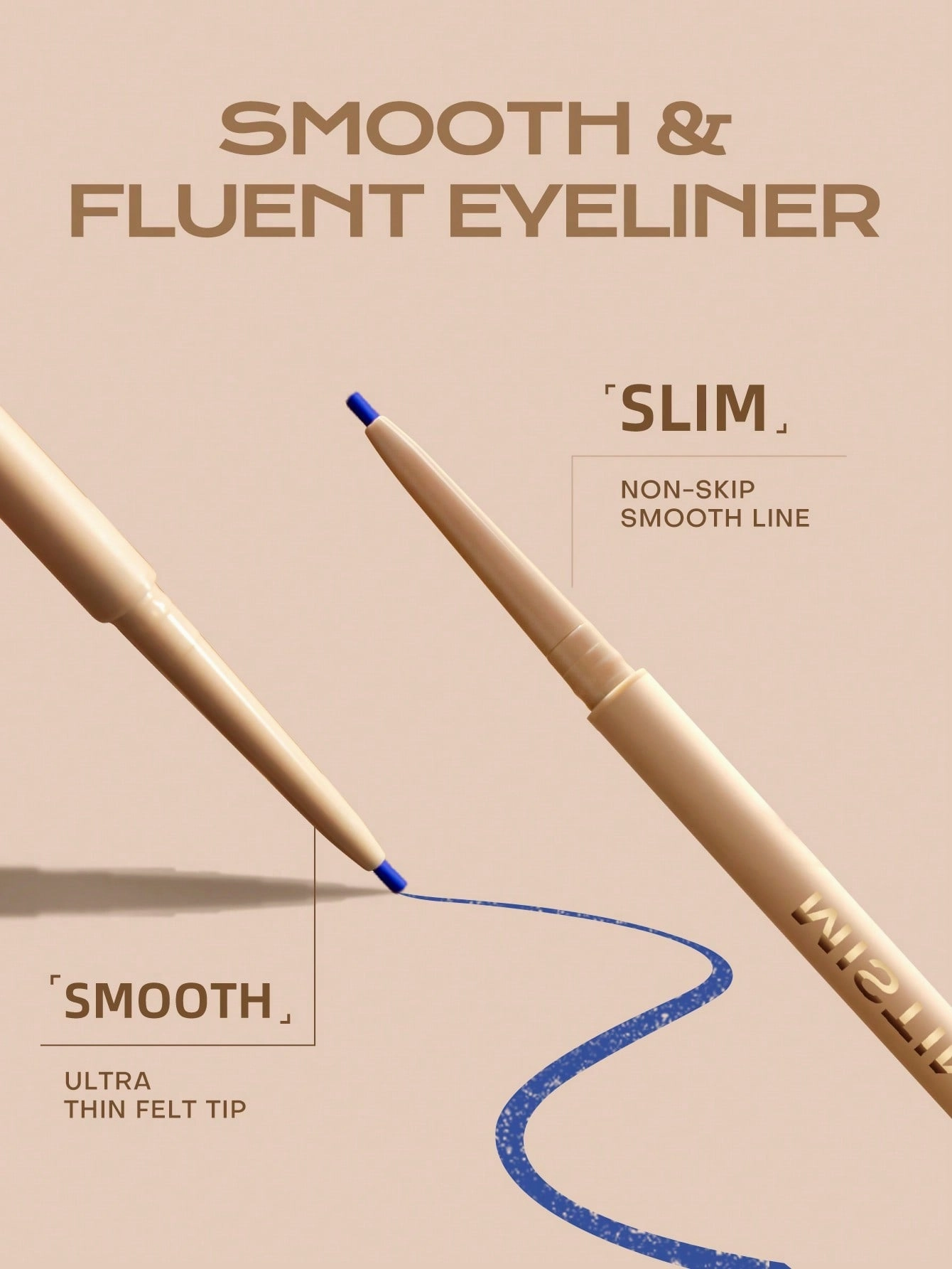 MISTINE Pencil Eyeliner, Super Stay Eye Makeup, Waterproof, Smudgeproof, Longwearing With Ultra-Fine Tip, 0.05g 1 Pack