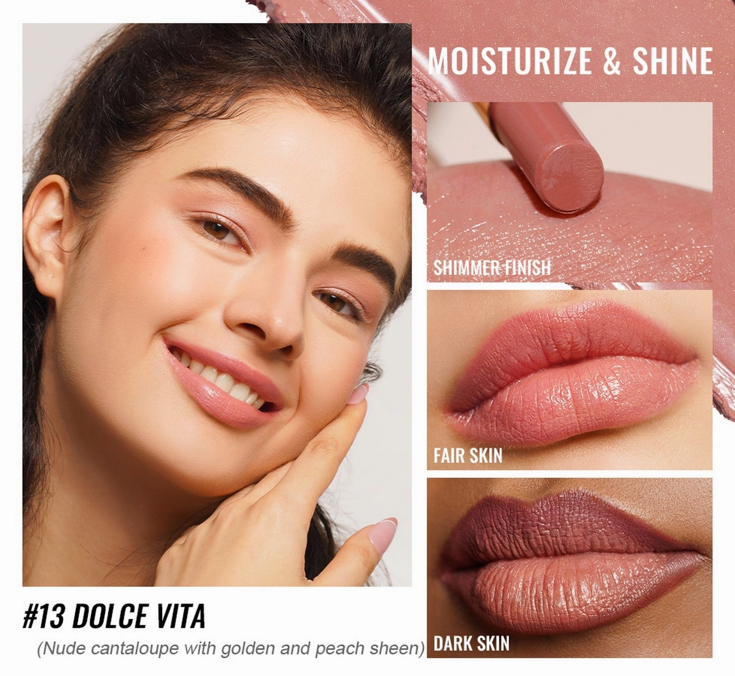 Moisture Shine Lipstick | G13 Dolce Vita