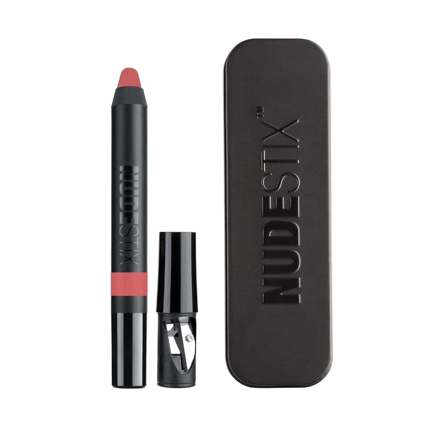 Nudestix Magnetic Matte Lip Color, Lipstick   Lip Liner   Lip Stain, 3-in-1Multi Use Makeup Pencil, Long Lasting Pigment, Kiss Proof, Smudge Proof, Waterproof, Bold Nude Looks